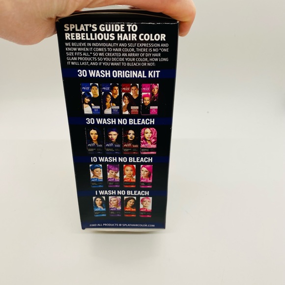 NWT Splat Hair Dye 30 Washes No Bleach. Midnight Indigo. - Picture 2 of 7
